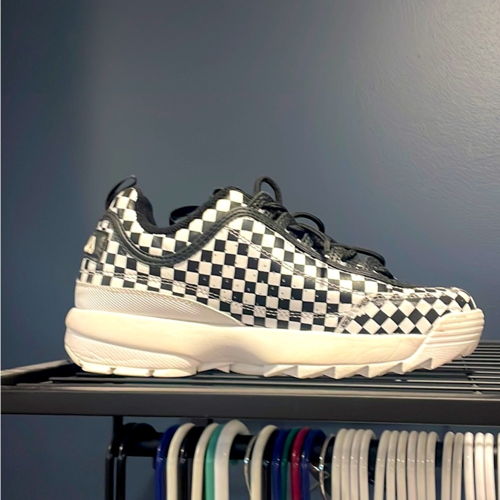 Fila checkered shoes